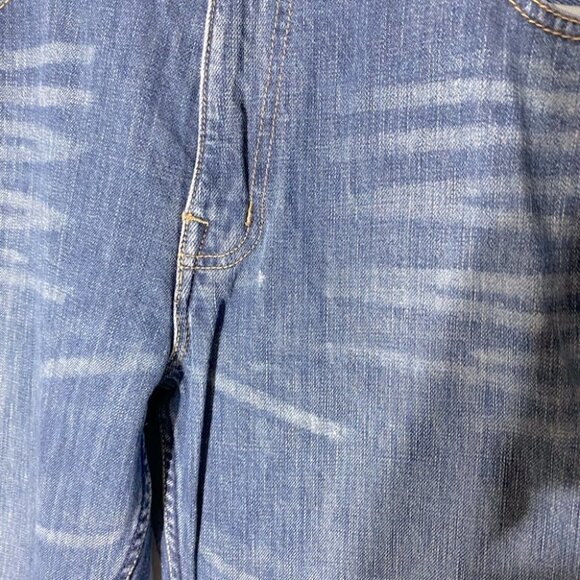 Vintage American Eagle Outfitters Med Wash Distressed Boot Cut 34 - Picture 9 of 14